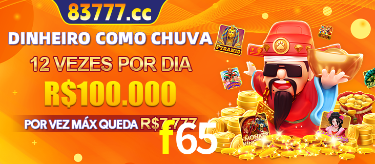 Banner do programa de recompensas Recomende para amigos do f65, detalhando os bônus por convidar amigos, com prêmios que chegam a R$288.888.